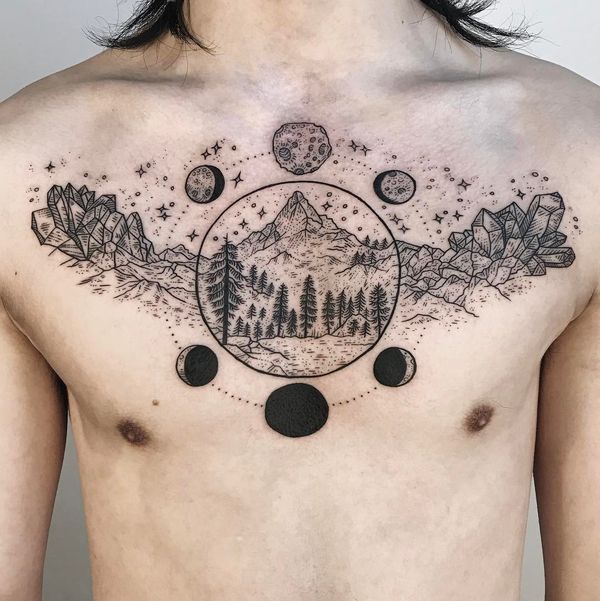 Lucky tattoo  Rừng thông biểu tượng của cuộc sống phong  Facebook